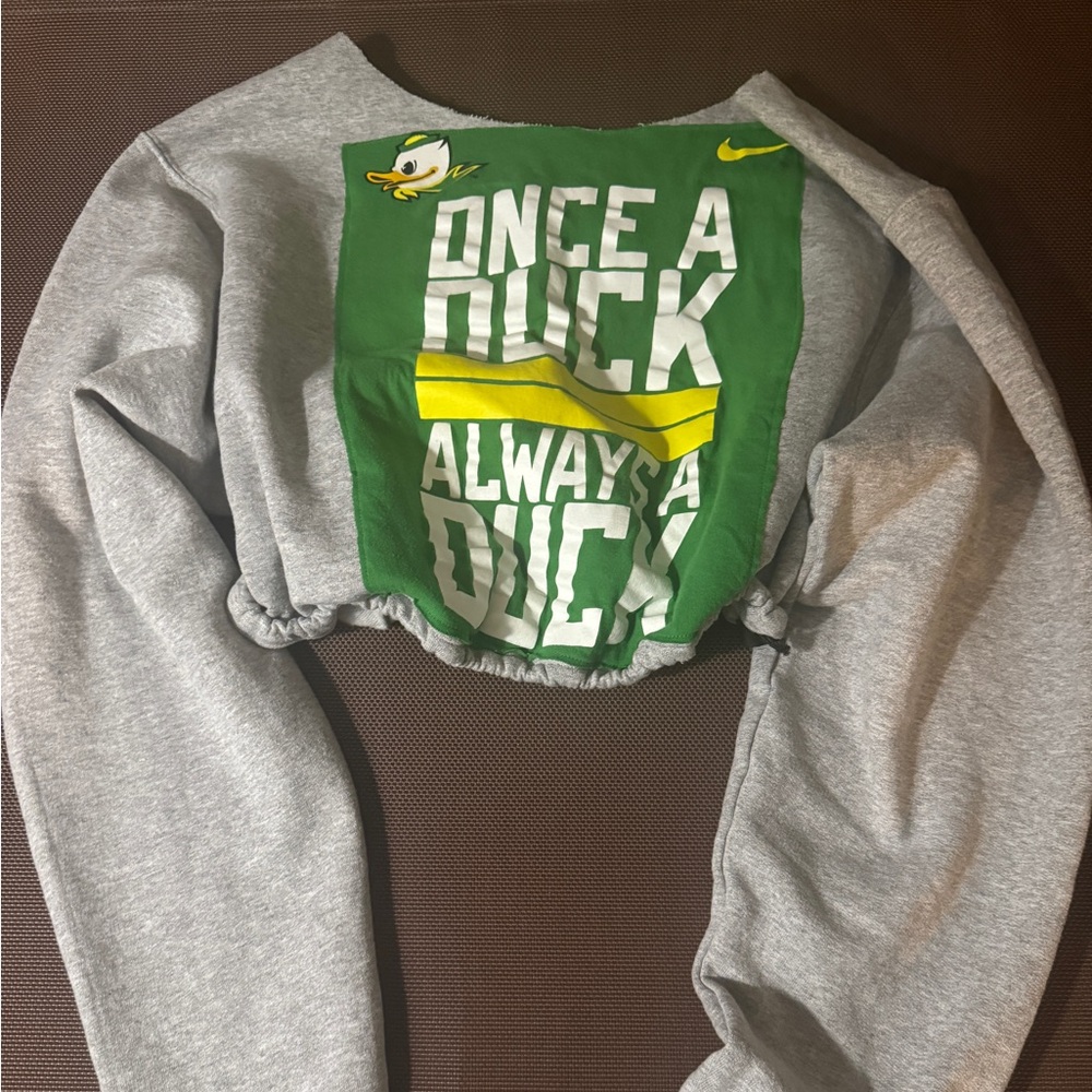 Oregon ducks vintage cropped sweatshirt